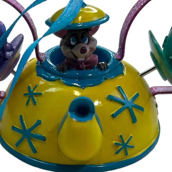 DISNEY PARKS Alice Wonderland All Ear Hat Dormouse Mad Tea Party Ride Ornament - Picture 2 of 7